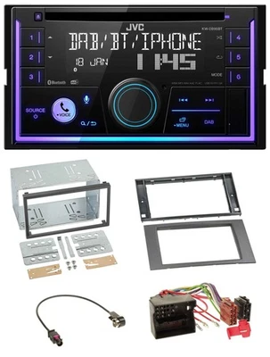 JVC MP3 USB 2DIN DAB Bluetooth CD Autoradio für Ford Fusion Kuga Transit 05-12 a - Bild 1 von 4