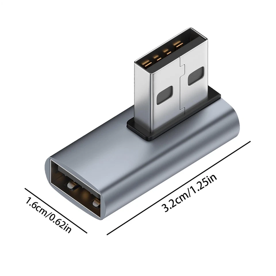 90 Degree USB 3.0 Male To Female Adapter Connector Angle Extension-Mult Optional - Image 4 of 4