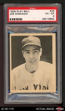 1939 Play Ball #26 Joe DiMaggio Yankees HOF MVPw PSA 4 - VG/EX