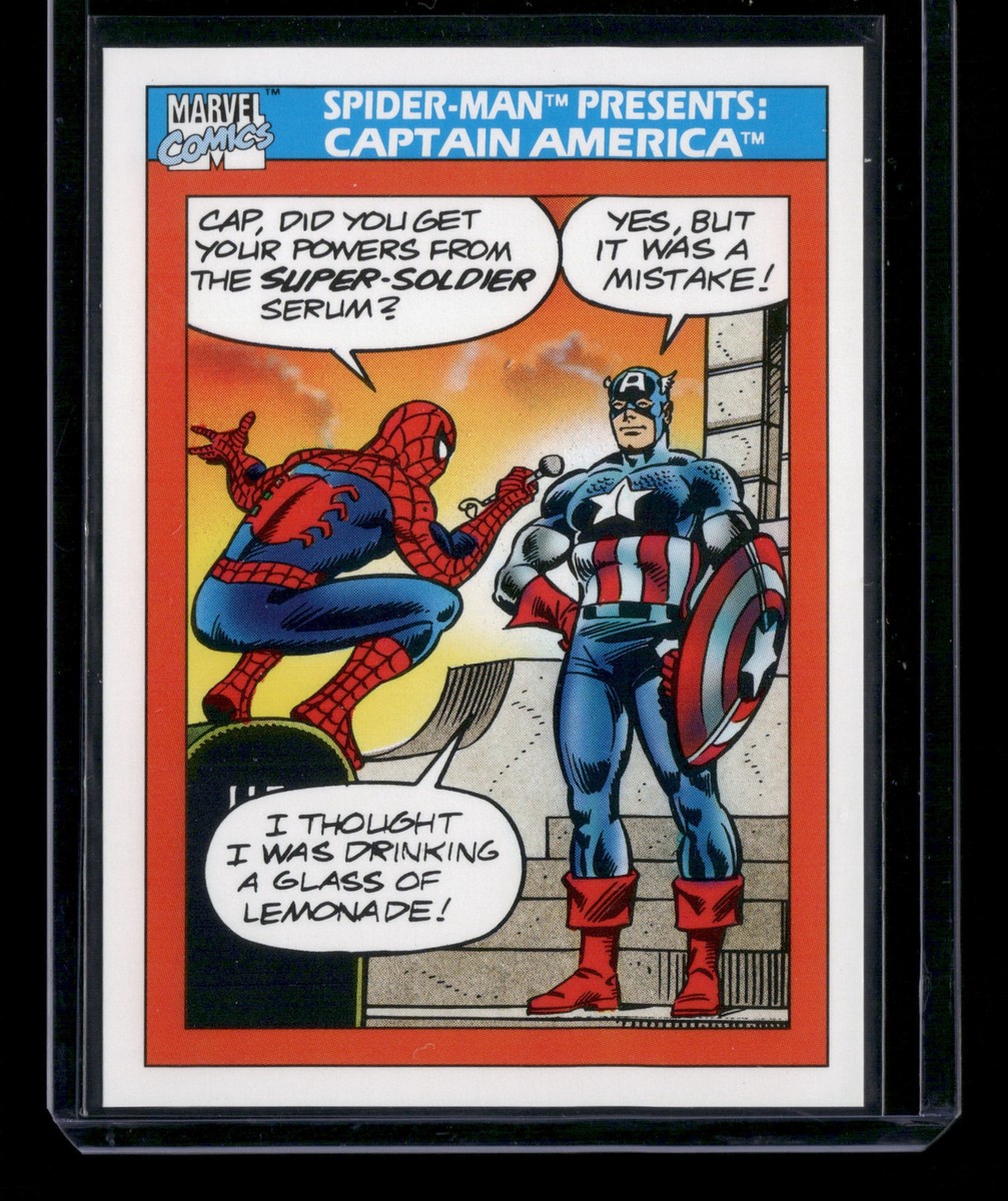 1990 Impel Marvel Comics #157 Spider-Man Presents Captain America