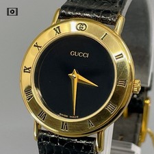 [Mint]  Gucci 3000.2.L 26mm Black Dial Quartz Gold Women's Watch US Stock