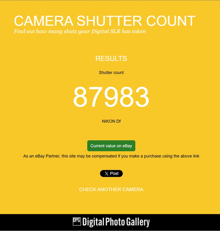 Nikon Df 16.2MP Digital SLR Camera Black Body FX - Image 2 of 4