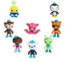 8Pcs Set The Octonauts Action Figure Doll Barnacles Peso Kwazii Crew Toys UK