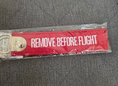 Remove Before Flight Schlüsselanhänger und Anhänger Set rot Taifun Luftfahrt Schlüsselanhänger neu