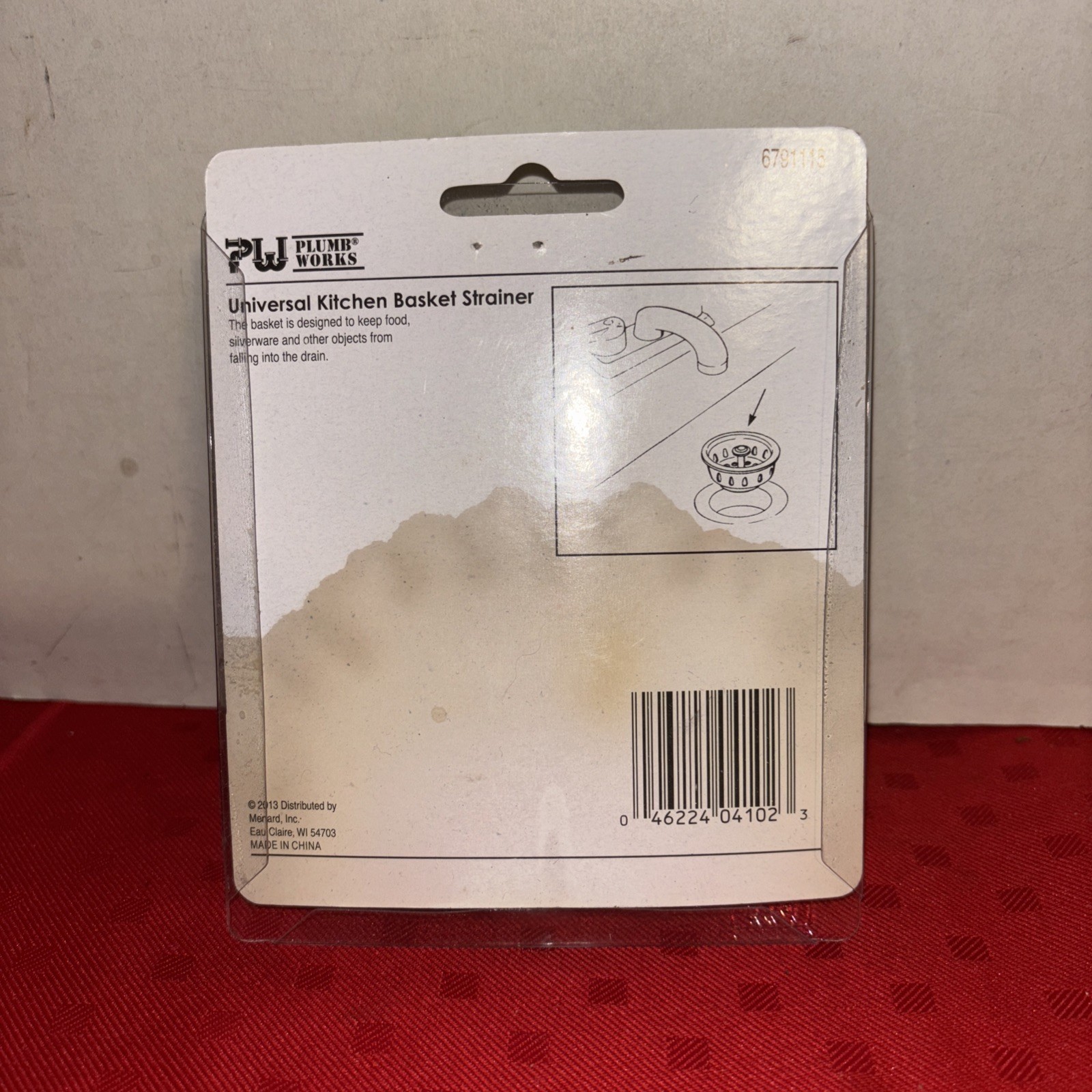 Plumb Works Universal Kitchen Sink Basket Strainer Biscuit Finish New In Package