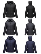 Portwest S613 Professional Women Hooded Insulated Baffle Jacket Water Resistant