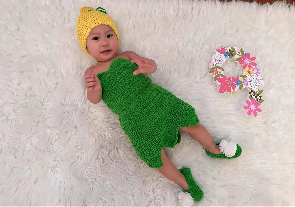 Disfraz de Campanilla Crochet 6-12 Meses Foto 2 de 2