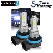 H11 LED Headlight Super Bright Bulbs Kit 6500K White 1200000LM High/Low Beam