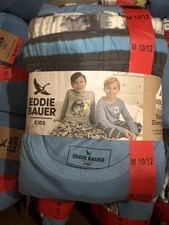 Eddie Bauer Kids 4-piece mix-and-match sleep set in size M 10/12