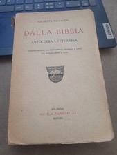 giuseppe ricciotti - dalla bibbia antologia letteraria Zanichelli 1922