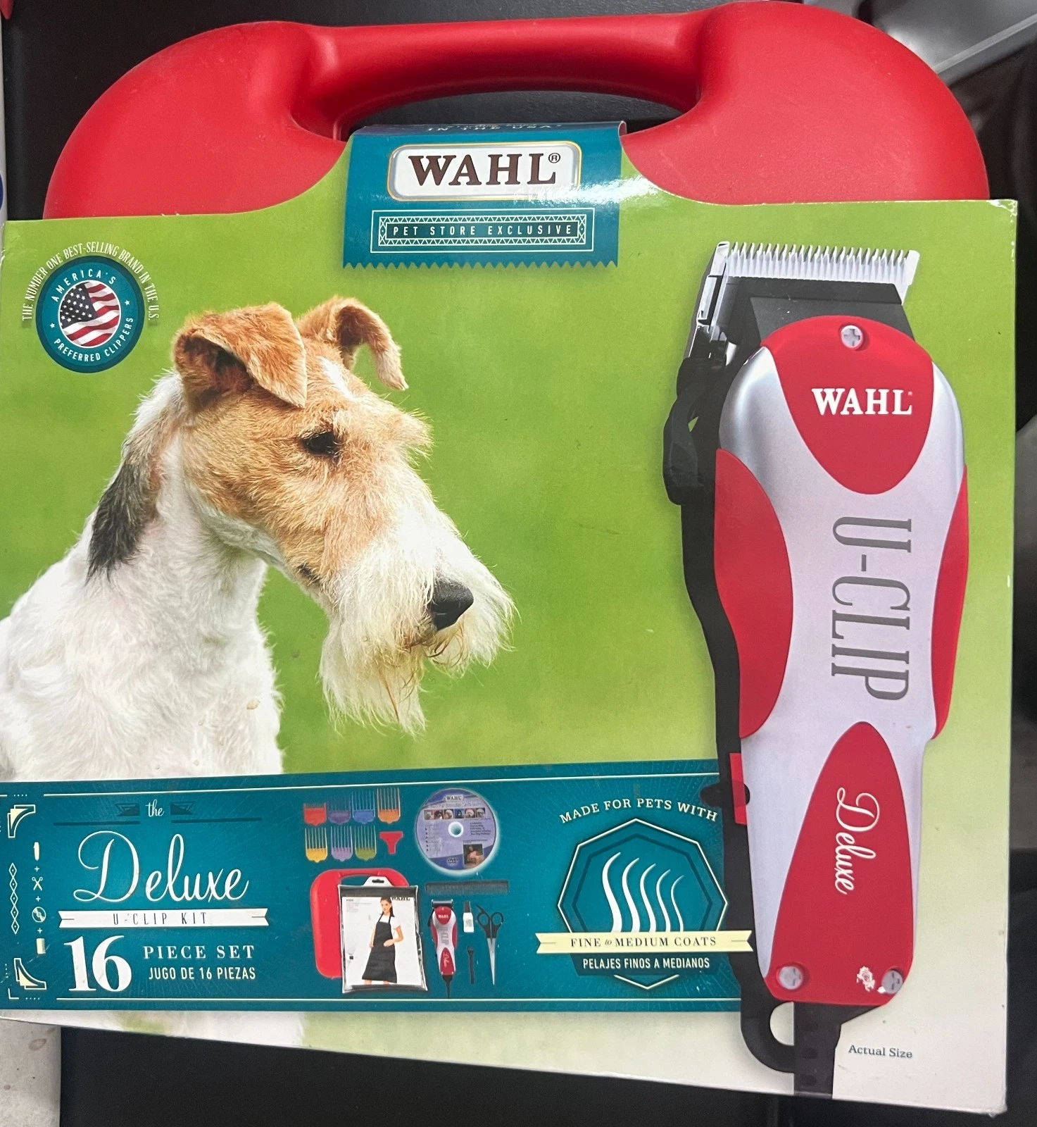 WAHL Professional Animal Deluxe U-Clip Pet, Dog, & Cat Clipper & Grooming Kit