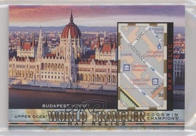 2019 Upper Deck Goodwin Champions World Traveler Map Relics Budapest Hungary 9hi