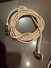 Original iPod iPad 6.5' USB Cable designed 30-pin connector unbranded