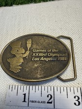 Vintage 1984 Belt Buckle Games of the XXIIIrd Olympiad Los Angeles Olympics USA