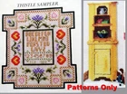 Thistle Small Sampler Scotland Emblem Yellow Cupboard CROSS STITCH PATTERNS