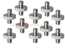 10 Pcs 1/4" Male to 1/4" Male Threaded Screw Stainless Steel Adapter US Seller