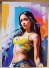 ALEXANDRIA OCASIO-CORTEZ Superstar Diva #1 AOC Brinkz Art Print Card ACEO HOT!