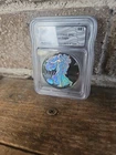 New Listing2025 ICG Genuine U.S. Silver Eagle Ruthenium Hologram 1 of 500