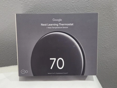 Google Nest Learning Thermostat 4th Gen+ Sensor GA05169-US