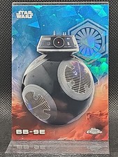 Bb-9e Topps Chrome Star Wars Card 106 Blue Cracked Ice