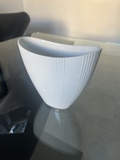 Heinrich Selb Vase H&C Germany Geriffelt Stripes Midcentury H 16 Cm