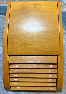 Levenger Fine Wooden Address File Catalog Index Defect