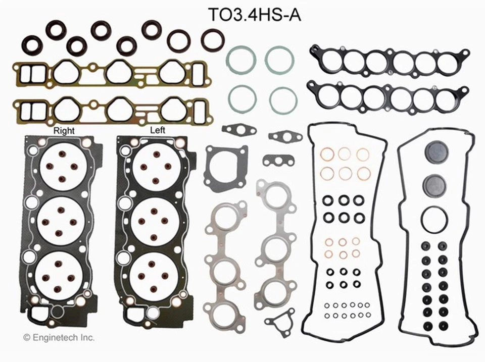 TOYOTA T100 TUNDRA 1995-2004 3,4 L DOHC V6 5VZFE KIT DE RECONSTRUCCIÓN DE ANILLO DE MOTOR Foto 2 de 4