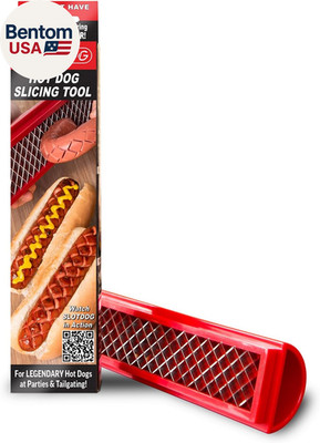 - Hot Dog Slicing Tool - Stainless Steel Cutter Blades for Kitchen, Grilling, Ta