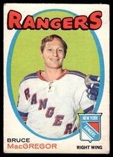 1971-72 O-Pee-Chee VTG OPC Hockey Bruce MacGregor New York Rangers #216