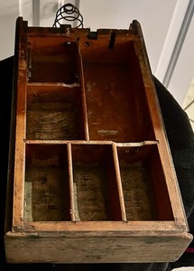 1920 Antique National Cash Register Drawer NCR Vintage Wood Dayton Ohio + Spring