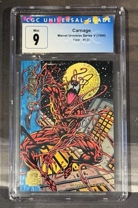 1994 MARVEL UNIVERSE #125 CARNAGE CGC 9 Old Label