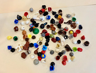 LEGO Hats Helmets Hair Pieces lot