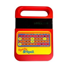 Speak  Spell Electronic Retro Toy Texas Instrument Red Spelling Game WORKS