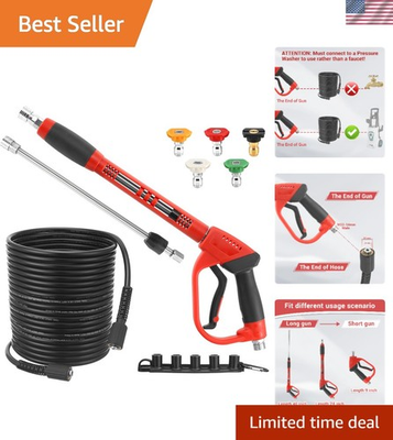 #ad Pressure Washer Gun and Hose Kit 50 FT Power Washer Hose and Replacement Wan... $76.99