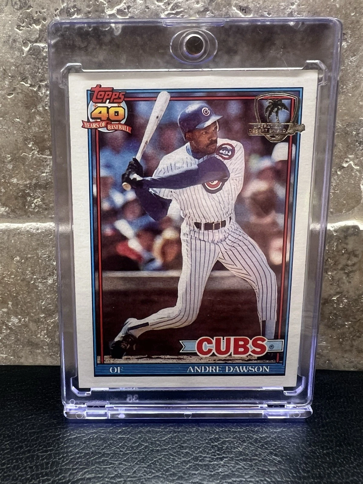 1991 Topps Desert Shield Baseball #640 Andre Dawson - Chicago Cubs MINT!