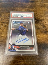 Jordan Groshans 2018 Bowman Draft #CDA-JG 1st Bowman Chrome Draft Auto PSA 10