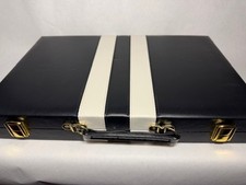 Great Condition Backgammon Game in Briefcase W/Manual, Extra Tiles & Dice (C)