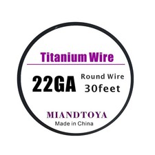Pure Titanium Wire 30Feet 22 Gauge 0.63Mm round for Jewelry Making Handmade Arts