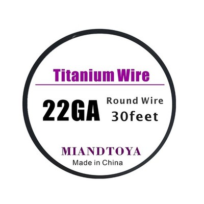 Pure Titanium Wire 30Feet 22 Gauge 0.63Mm round for Jewelry Making Handmade Arts