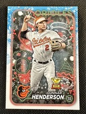 2024 Topps Holiday - Holiday Variation Gunnar Henderson SP Santa Hat #H150