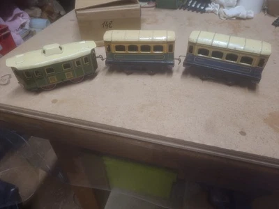 jep échelle O Loco électrique Fonctionne Parfaitement Toit Repeint + 2 Wagons - Photo 1/4