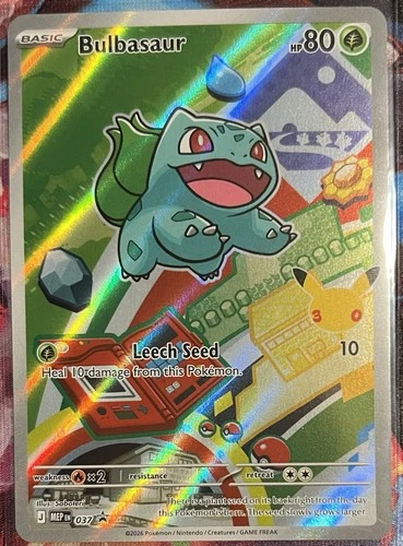 Bulbasaur First Partners 037 Promo Card Mint Condition Pokemon TCG