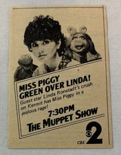 1980 small CBS tv ad~ MUPPET SHOW Linda Ronstadt