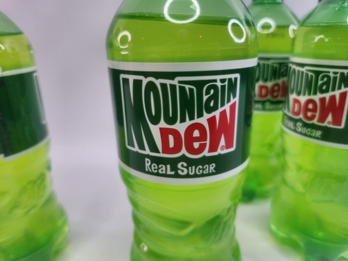 5 Bottles of Throwback Mountain Dew Real Sugar - 20oz Bundle Discontinued - Picture 10 of 13