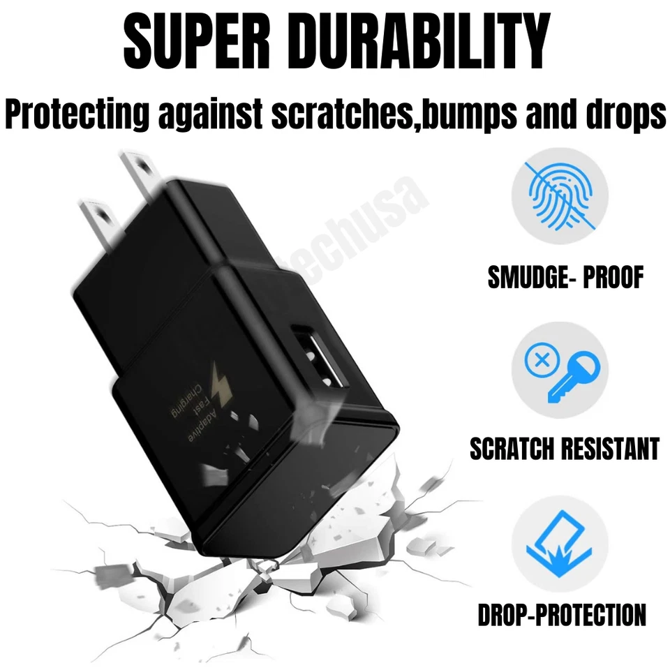 Wholesale For Samsung S20 S10 Adaptive Fast USB Wall Charger Power Adapter Plug - Image 3 of 4