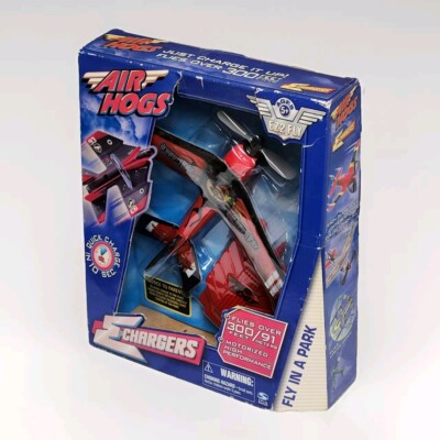 Vintage 2006 Air Hogs E-Chargers ''Dragon Strike'' Motorized Air Plane Spin Master