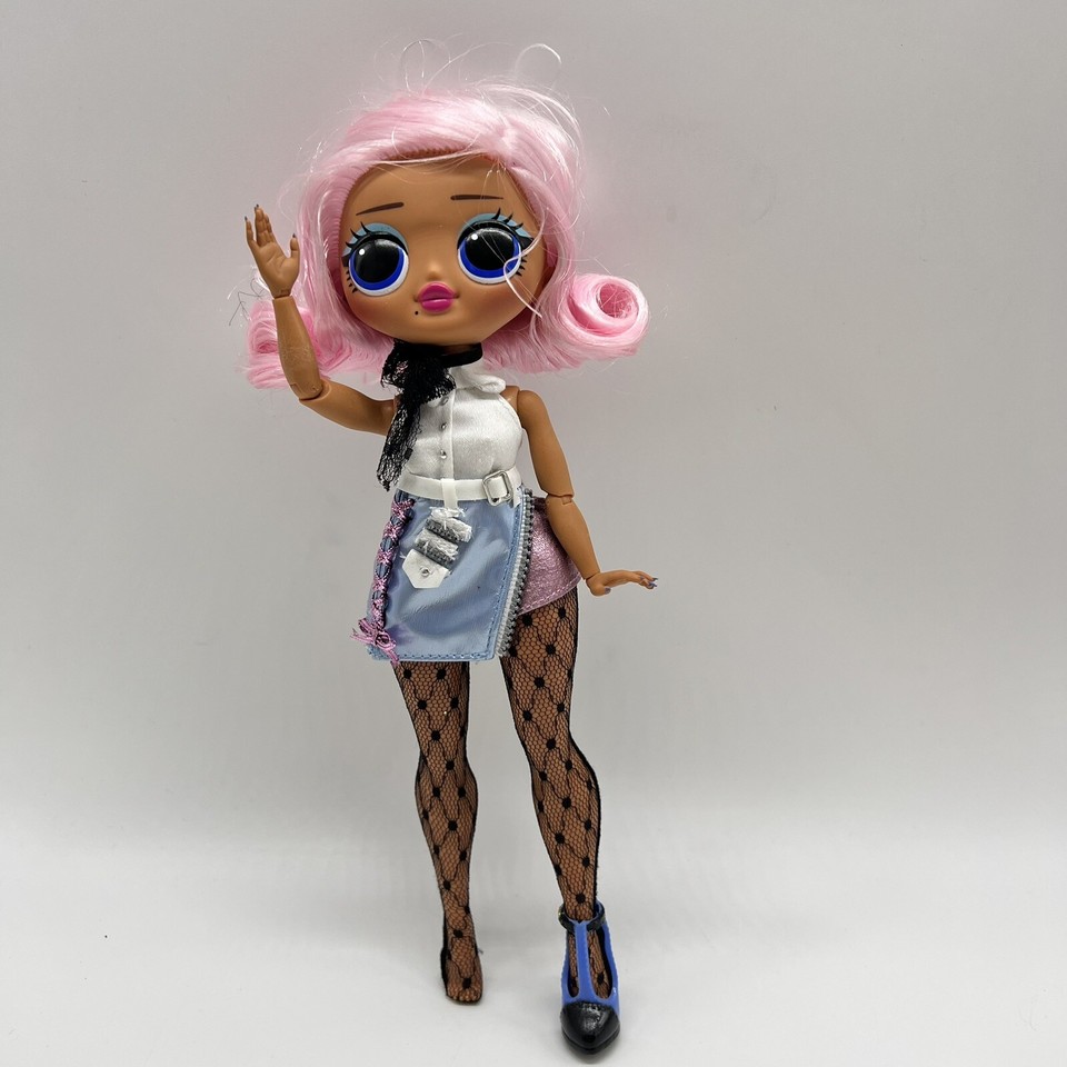LOL Surprise OMG Uptown Girl Fashion 9” Doll Pink Hair Fish Net Toy | eBay