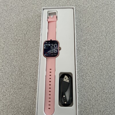 Kids Heart Rate Fitness Smart Watch, pink (NEW), instructions included