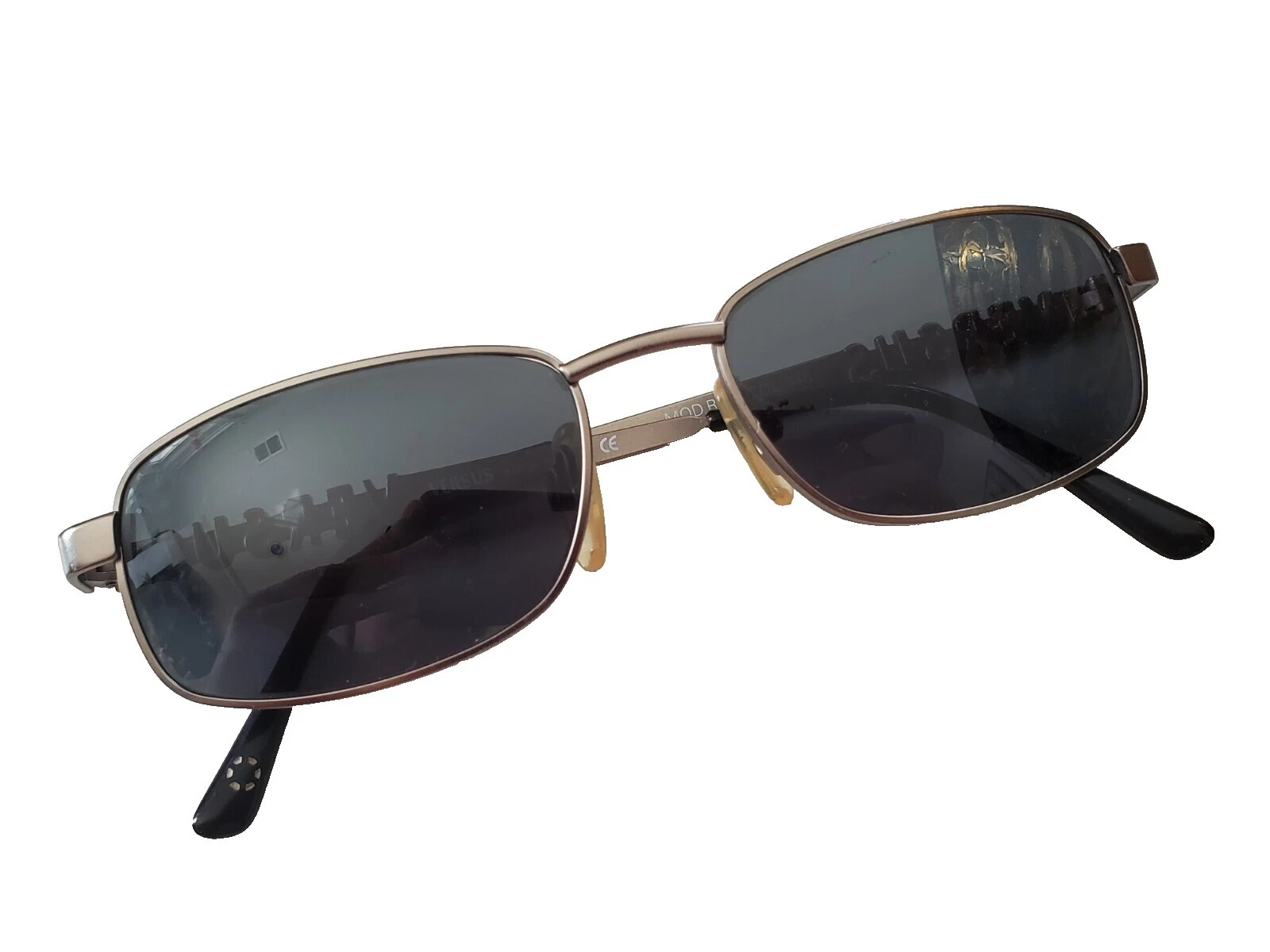 Versace Metal Rectangular Vintage Sunglasses