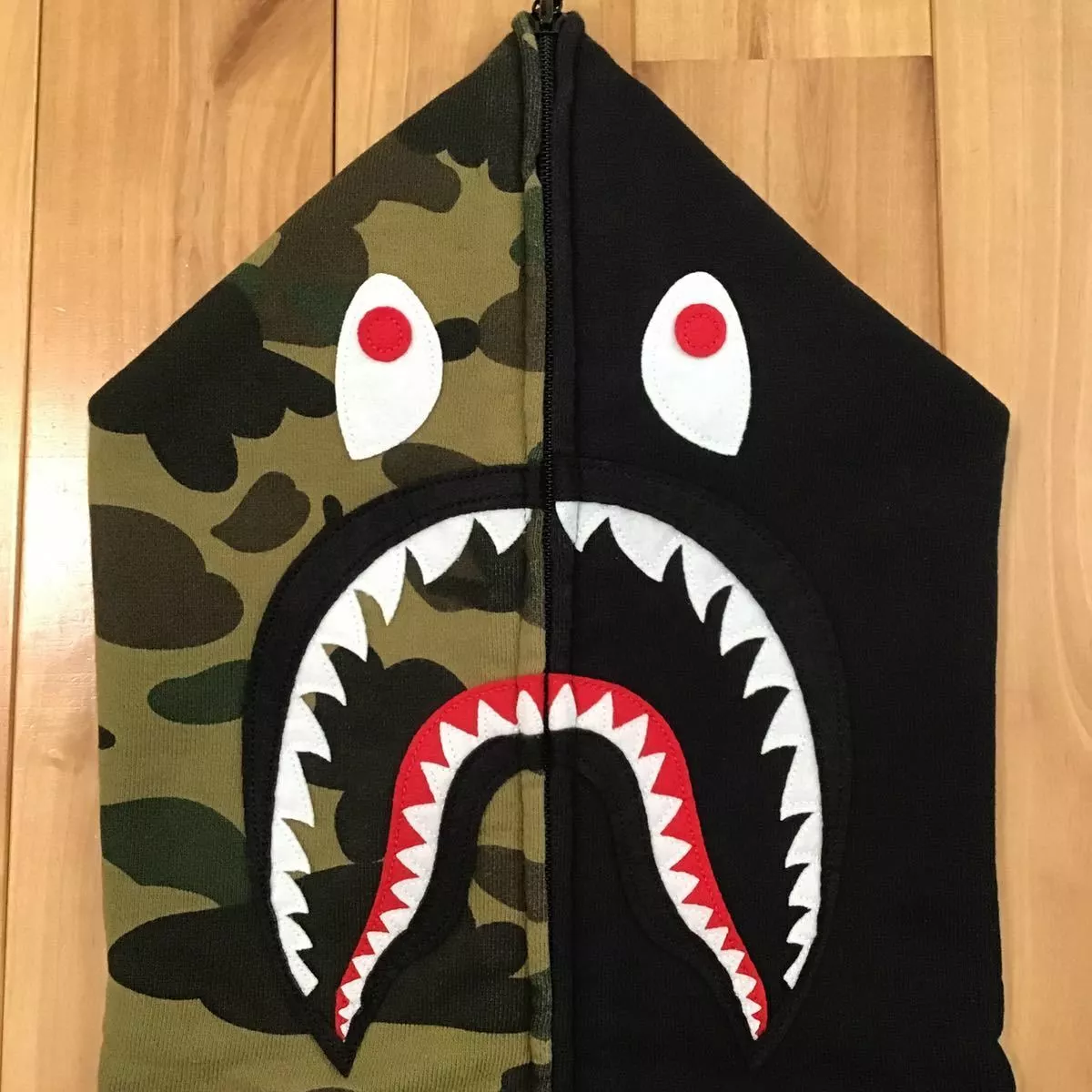 Green Black Camo Shark Hoodie